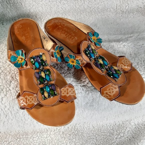 L'Artiste by Spring Step Size 10 Leather Slip On - Picture 1 of 7